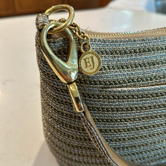 Eric Javits New York Gold/Silver Woven Shoulder/Handbag - Picture 6 of 8